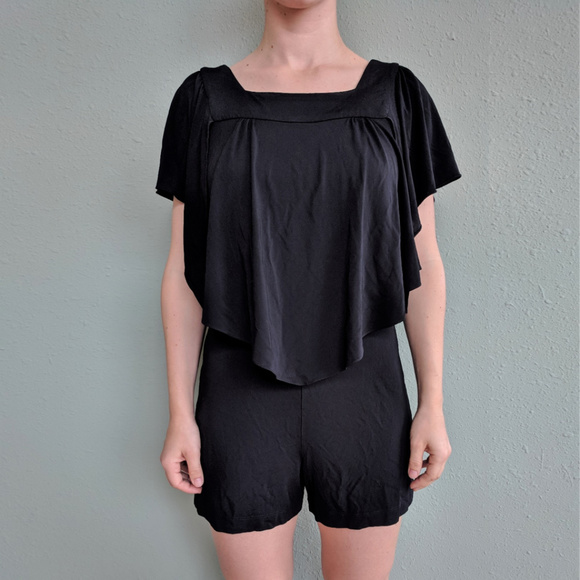 short sleeve shorts romper